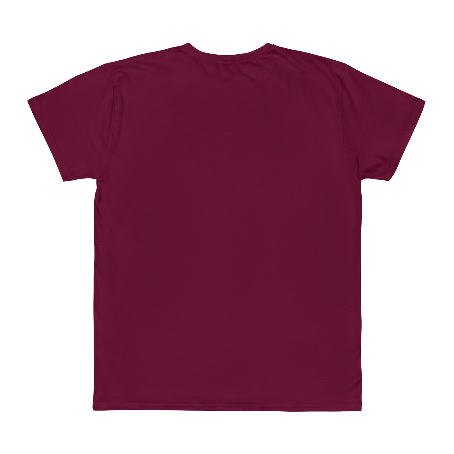 Multiplecolor Whitelabel Unisex Iconic T-Shirt backside Burgundy
