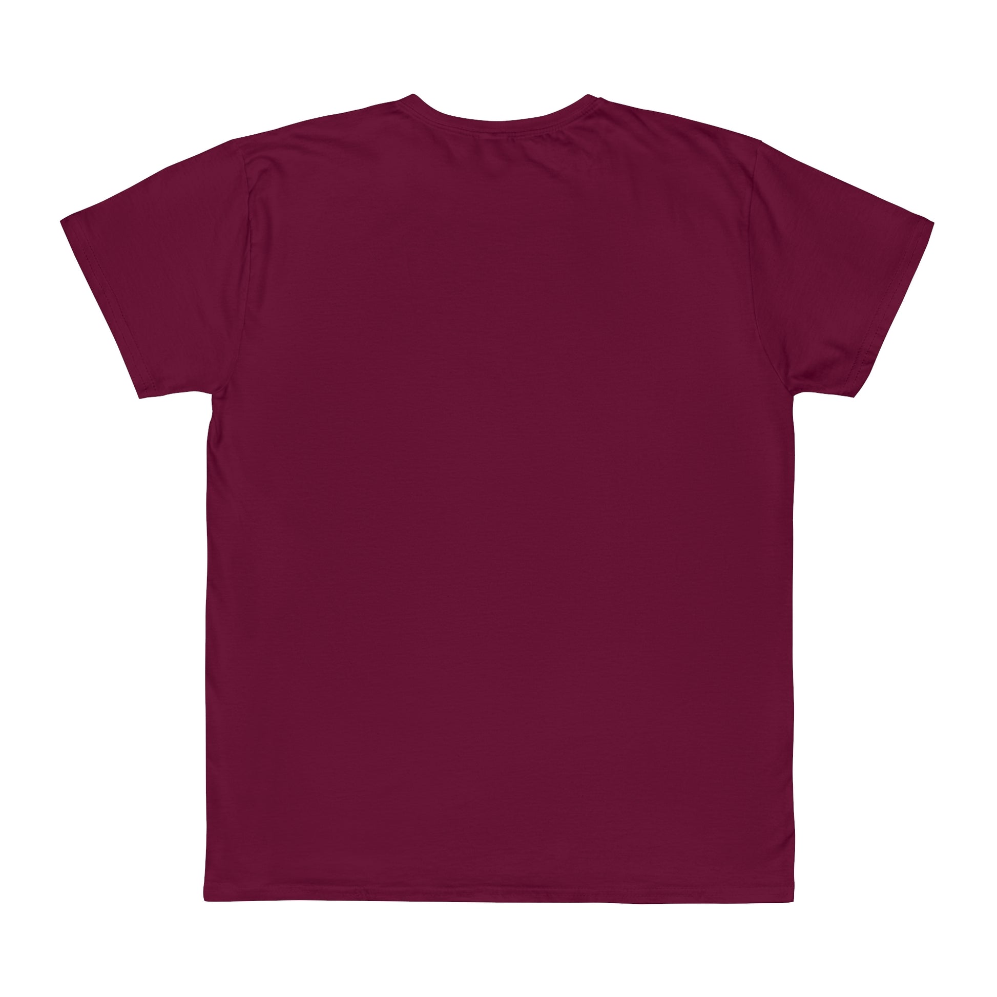Multiplecolor Whitelabel Unisex Iconic T-Shirt backside Burgundy