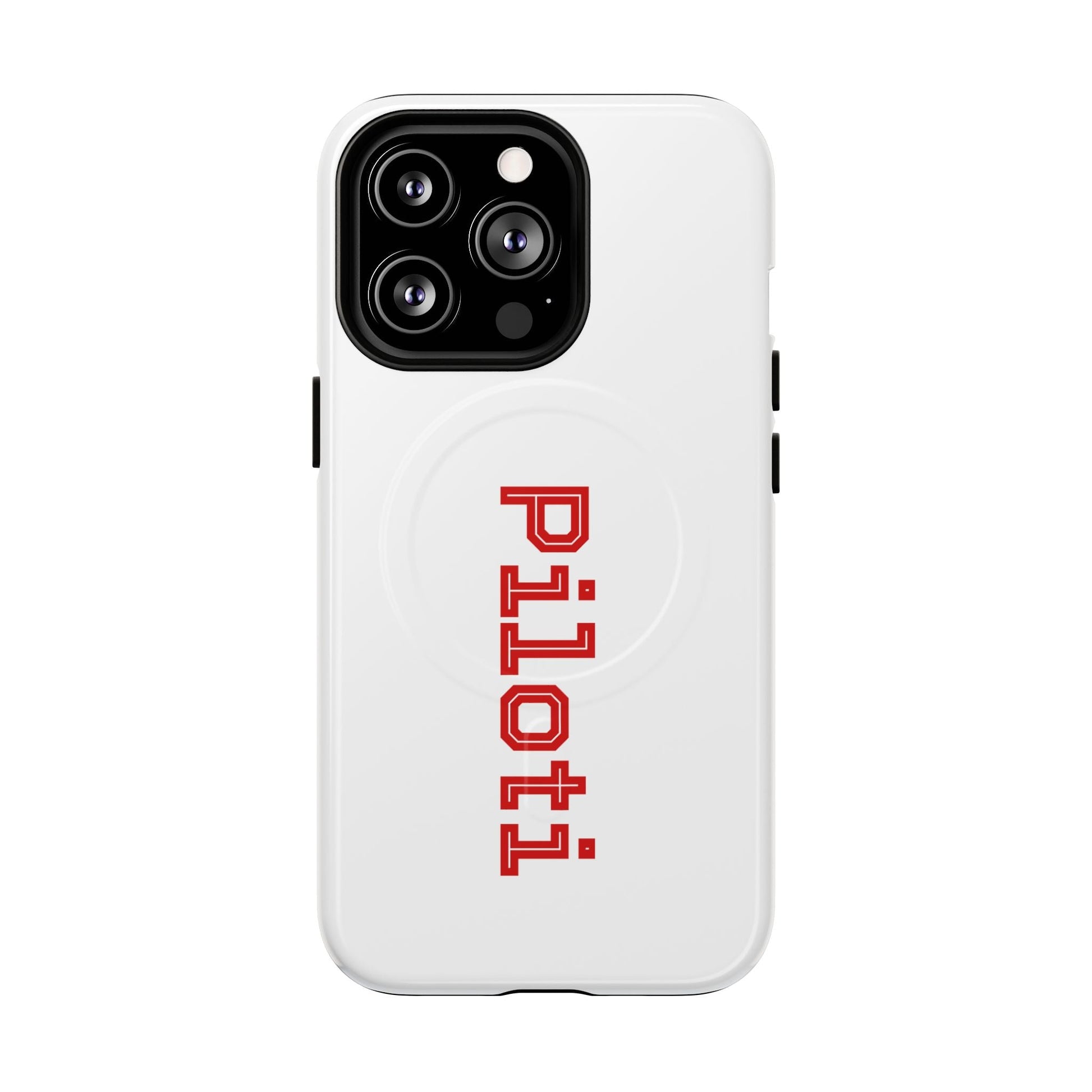 Tough Magnetic iPhone Cases Piloti in white made in matt and gloss finish - UpNorth SPORTS