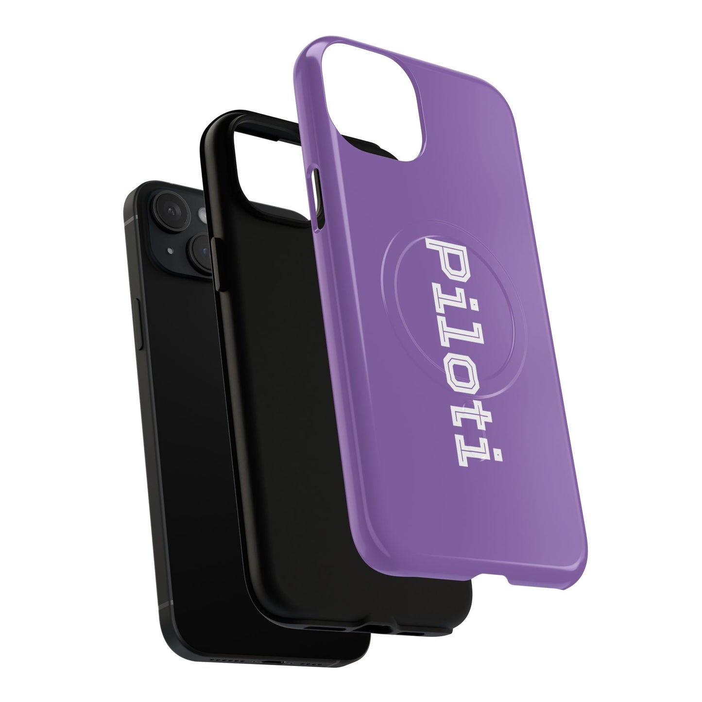 Tough Magnetic iPhone Cases Piloti in light purple Printify
