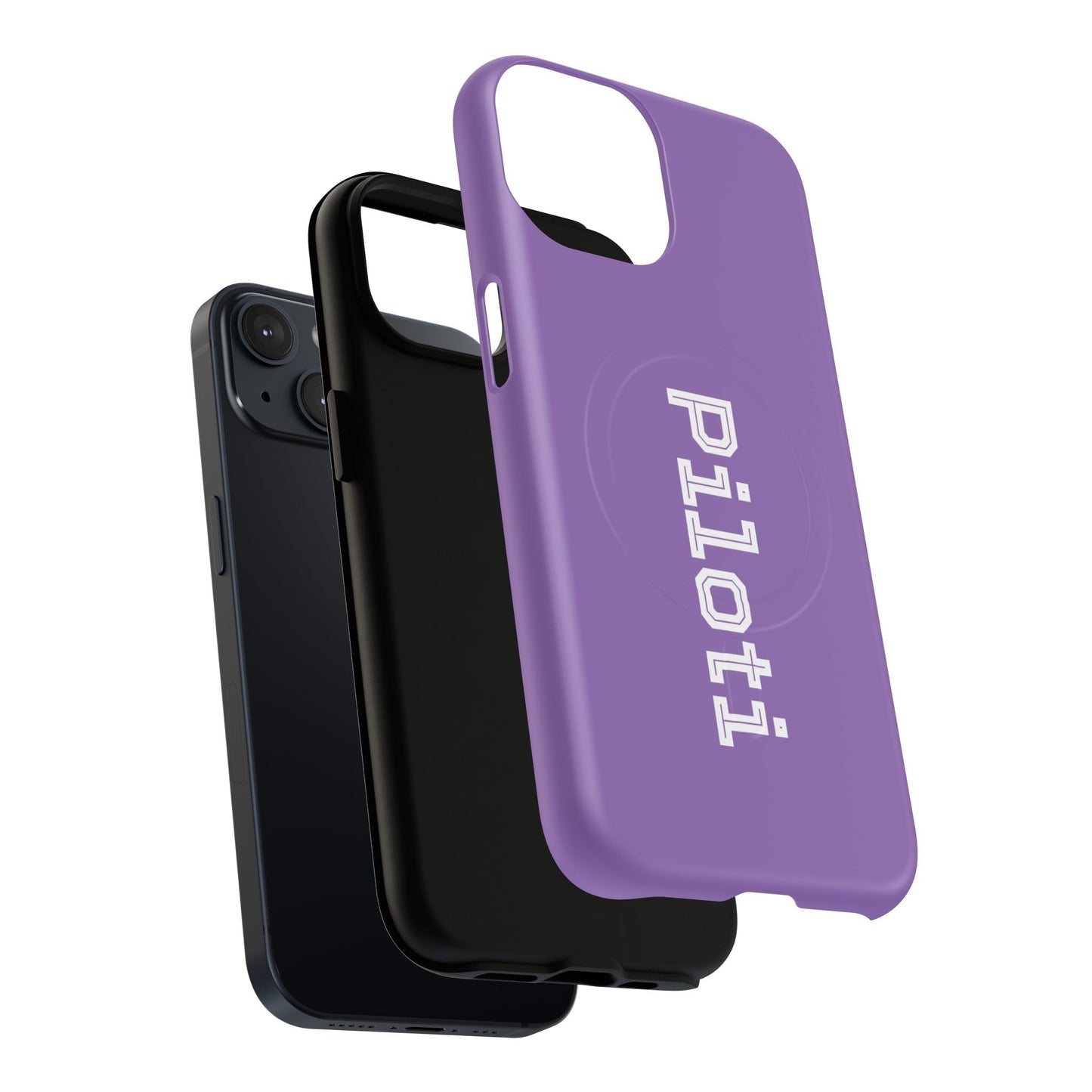 Tough Magnetic iPhone Cases Piloti in light purple Printify