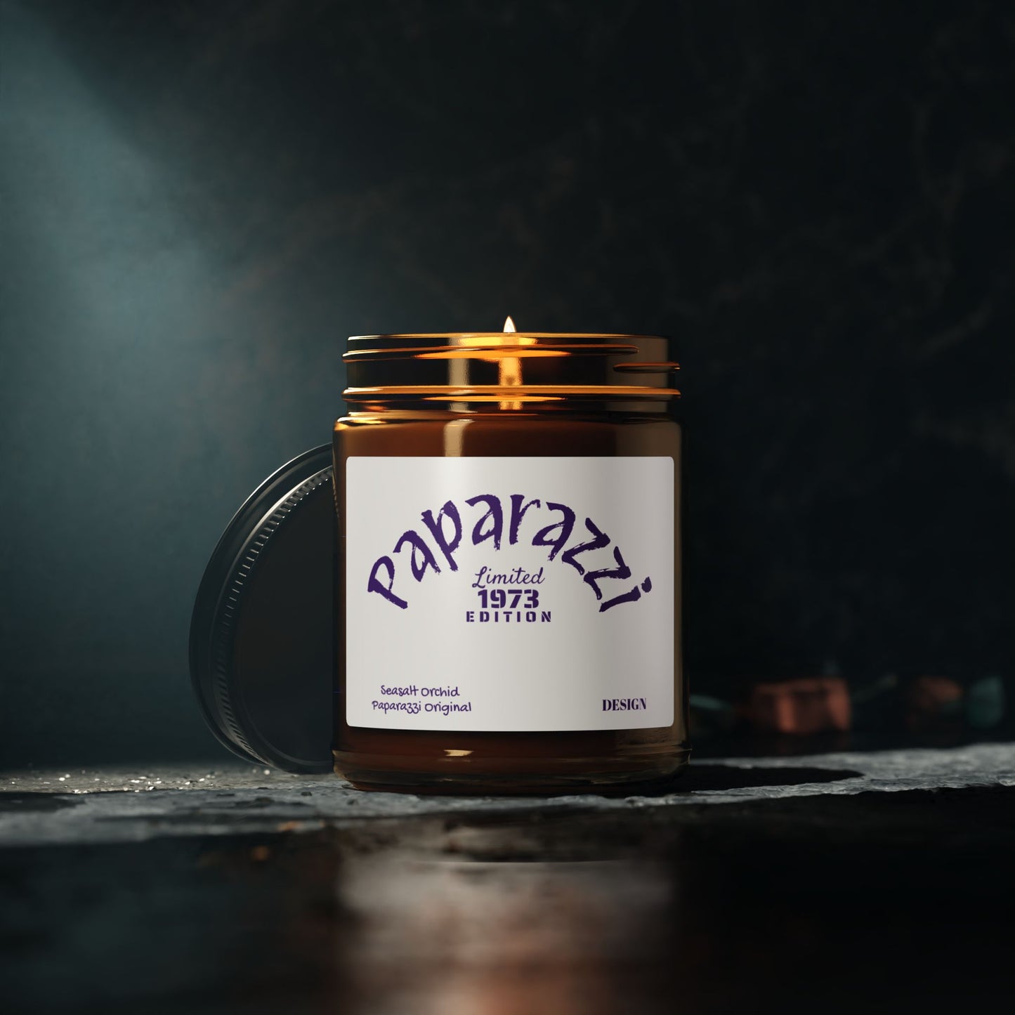 Scented Soy Candle Seasalt Orchid Printify