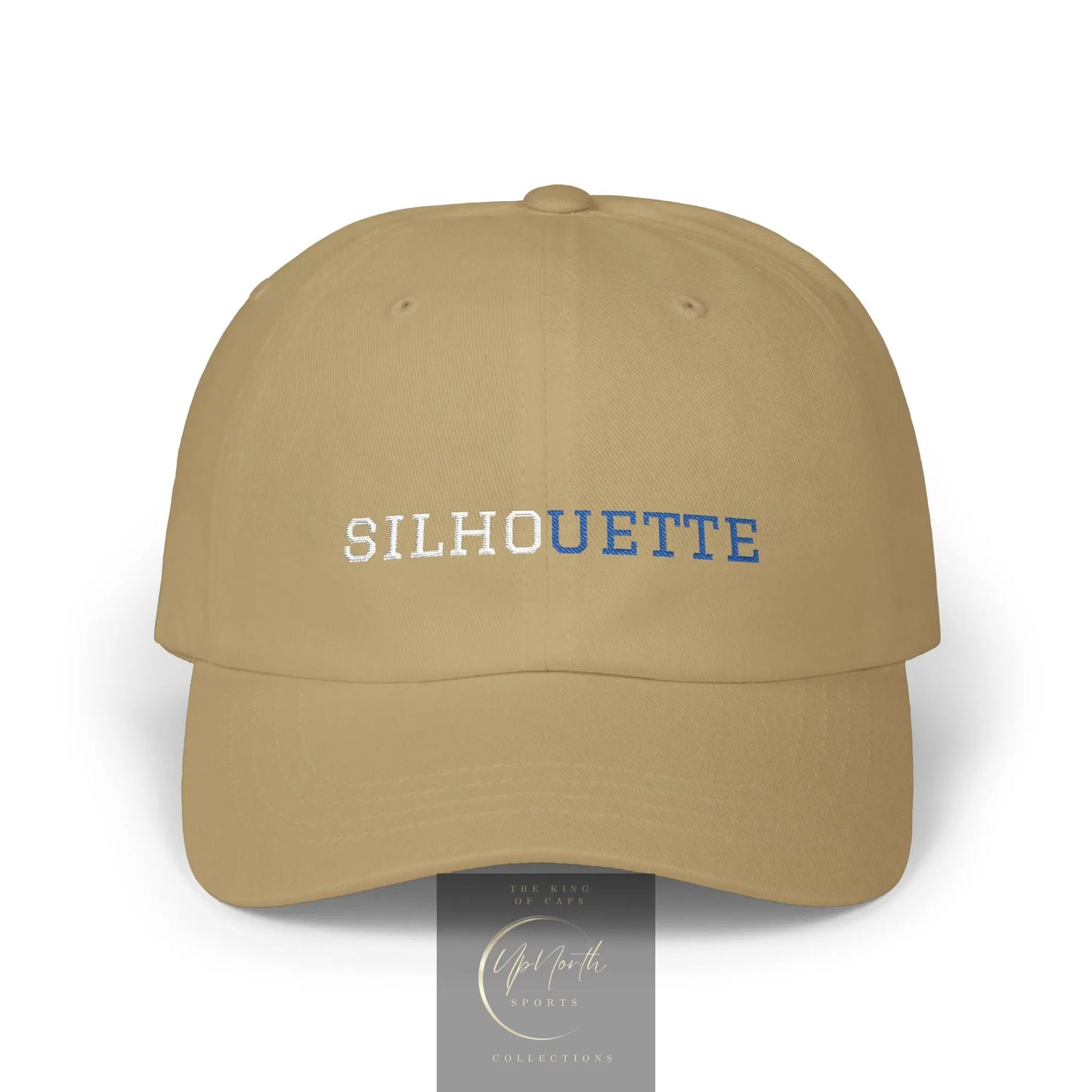 Khaki Paparazzi Silhouette Royal Classic Cap front - UpNorth SPORTS