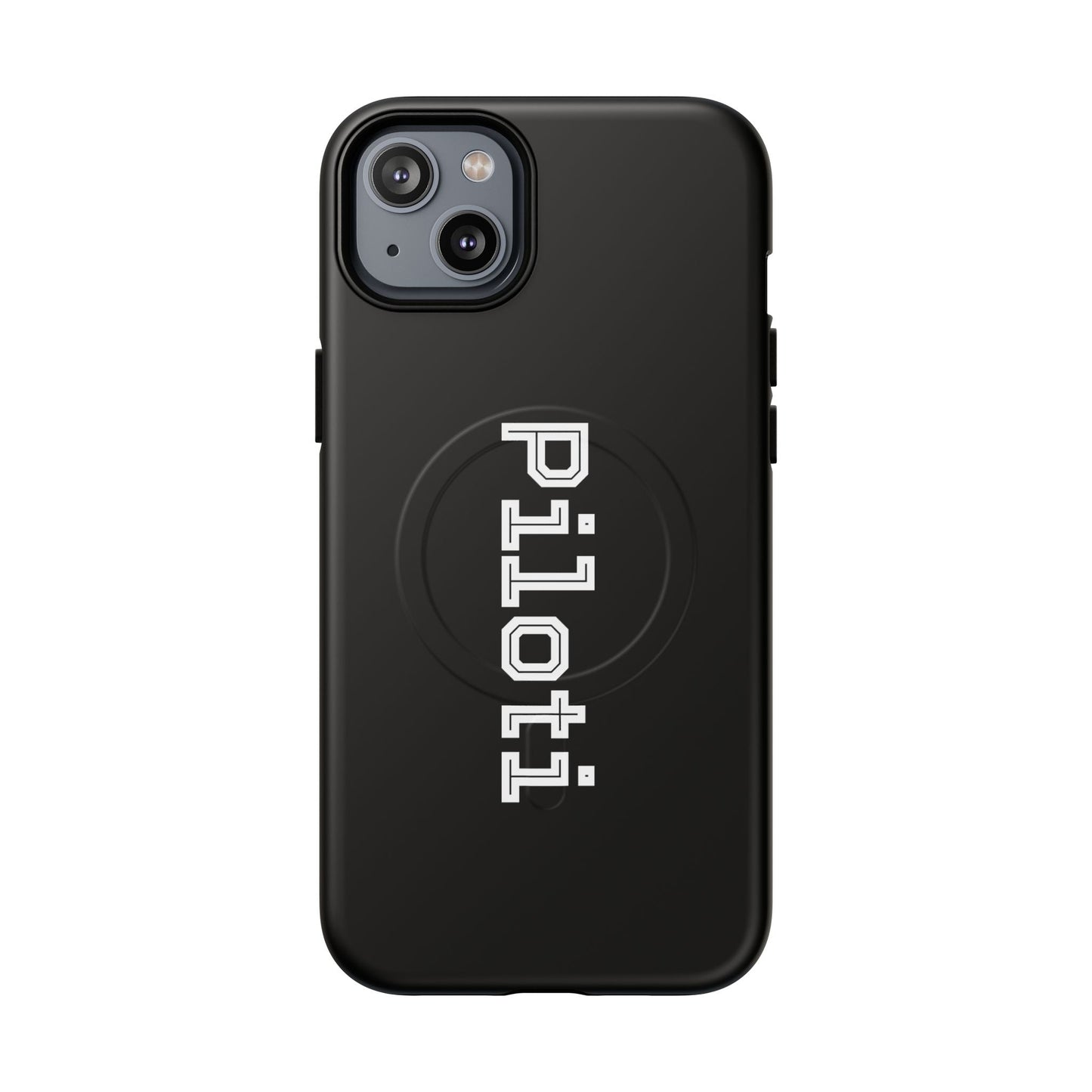 Tough Magnetic iPhone Cases Piloti in black Printify