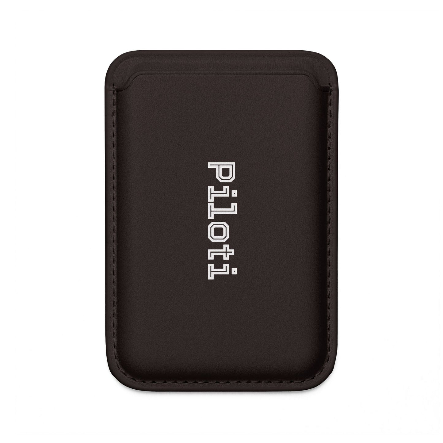 Vegan Wallet and Magsafe® Compatible made in black and white front - UpNorth SPORTS