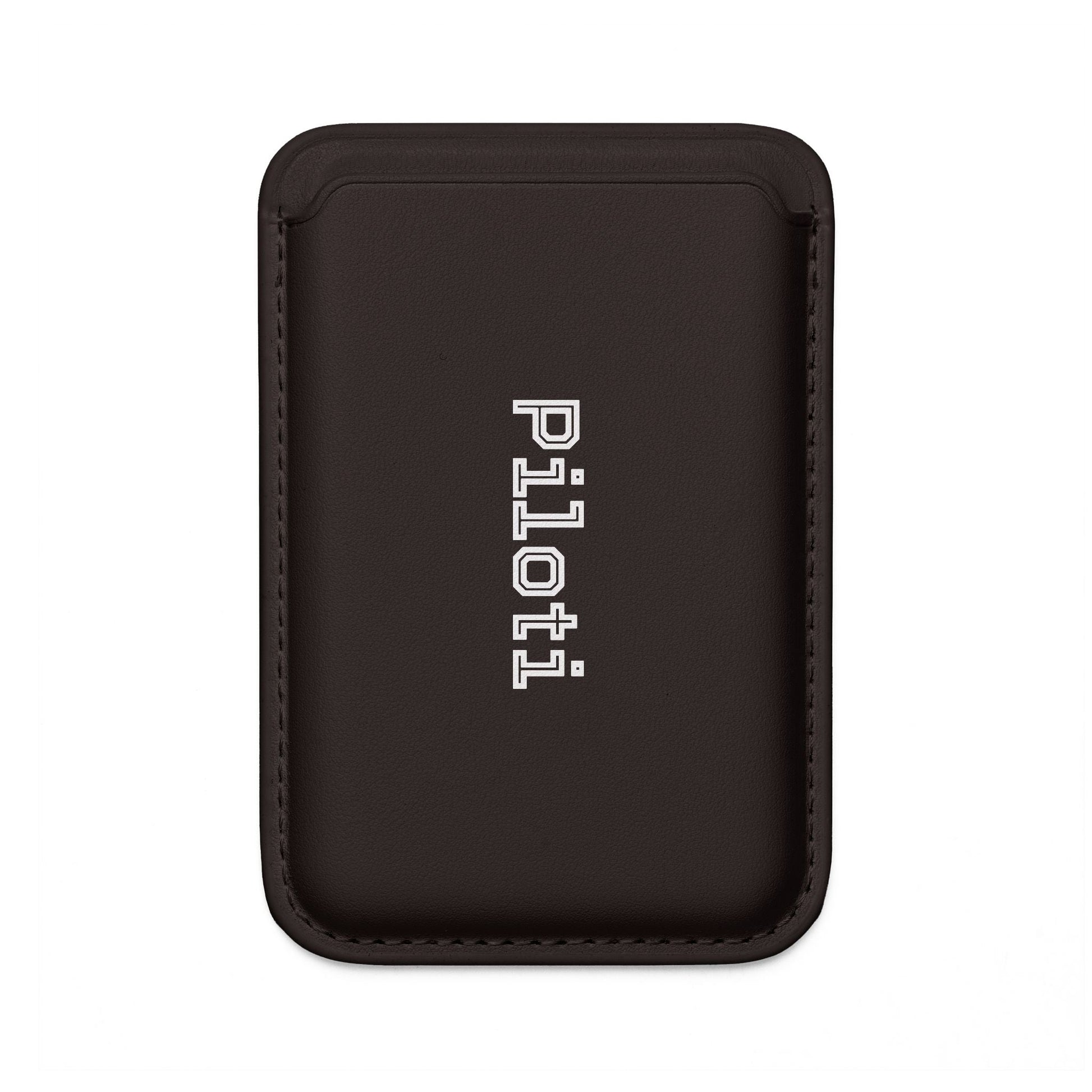 Vegan Wallet and Magsafe® Compatible made in black and white front - UpNorth SPORTS