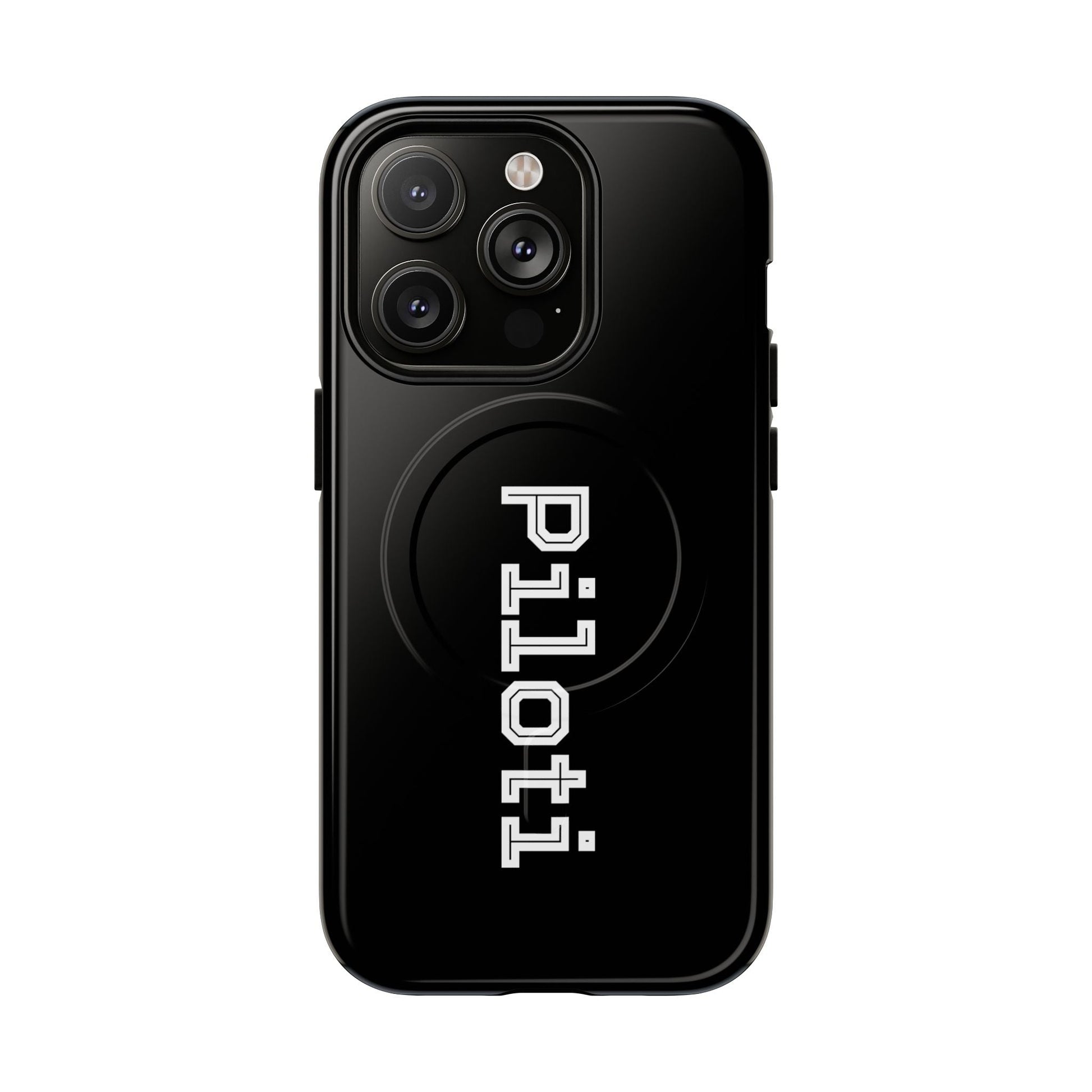 Tough Magnetic iPhone Cases Piloti in black Printify