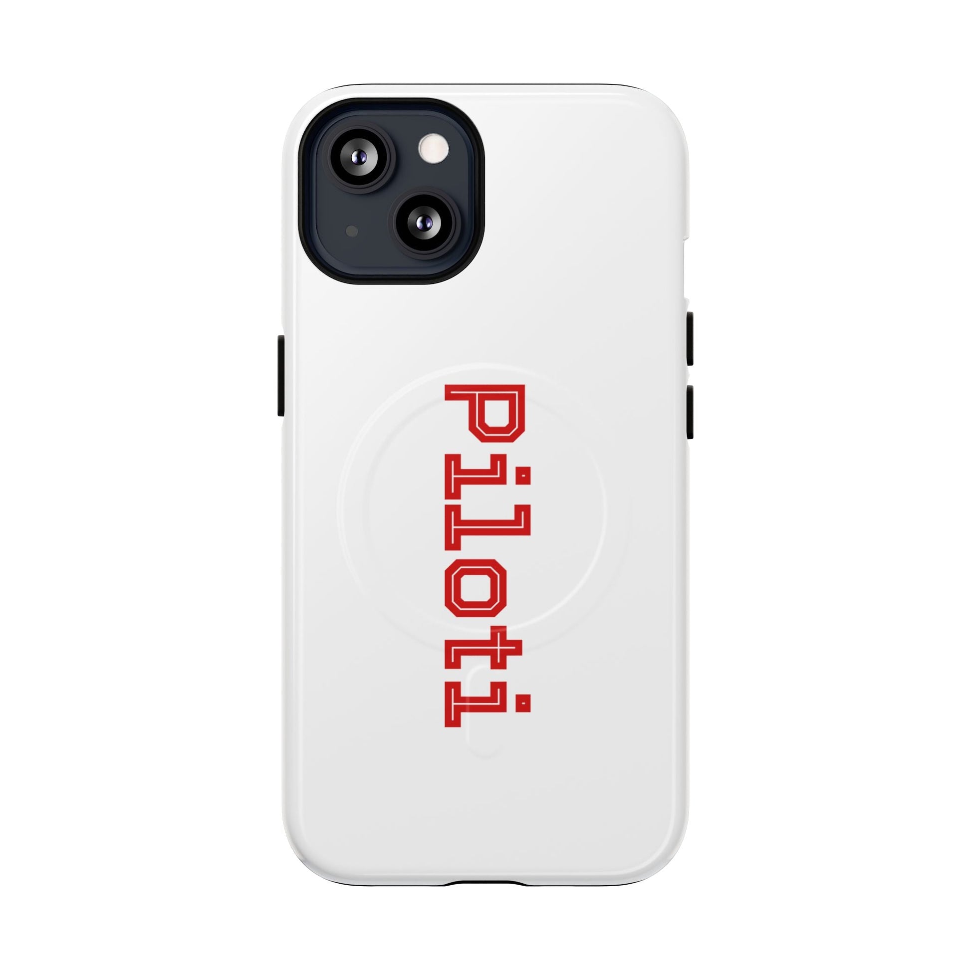 Tough Magnetic iPhone Cases Piloti in white made in matt and gloss finish - UpNorth SPORTS