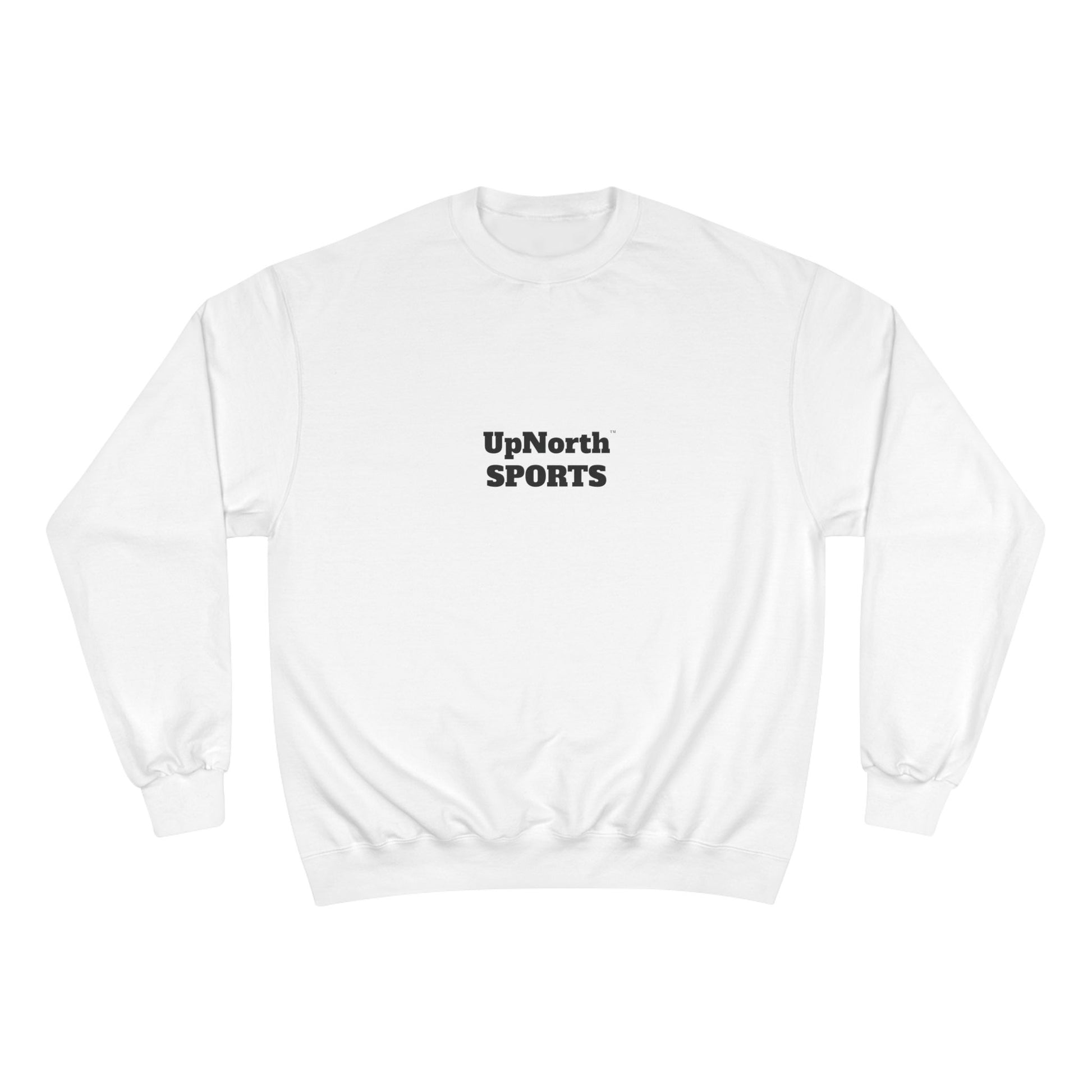 White UpNorth SPORTS Champion Sweatshirt front