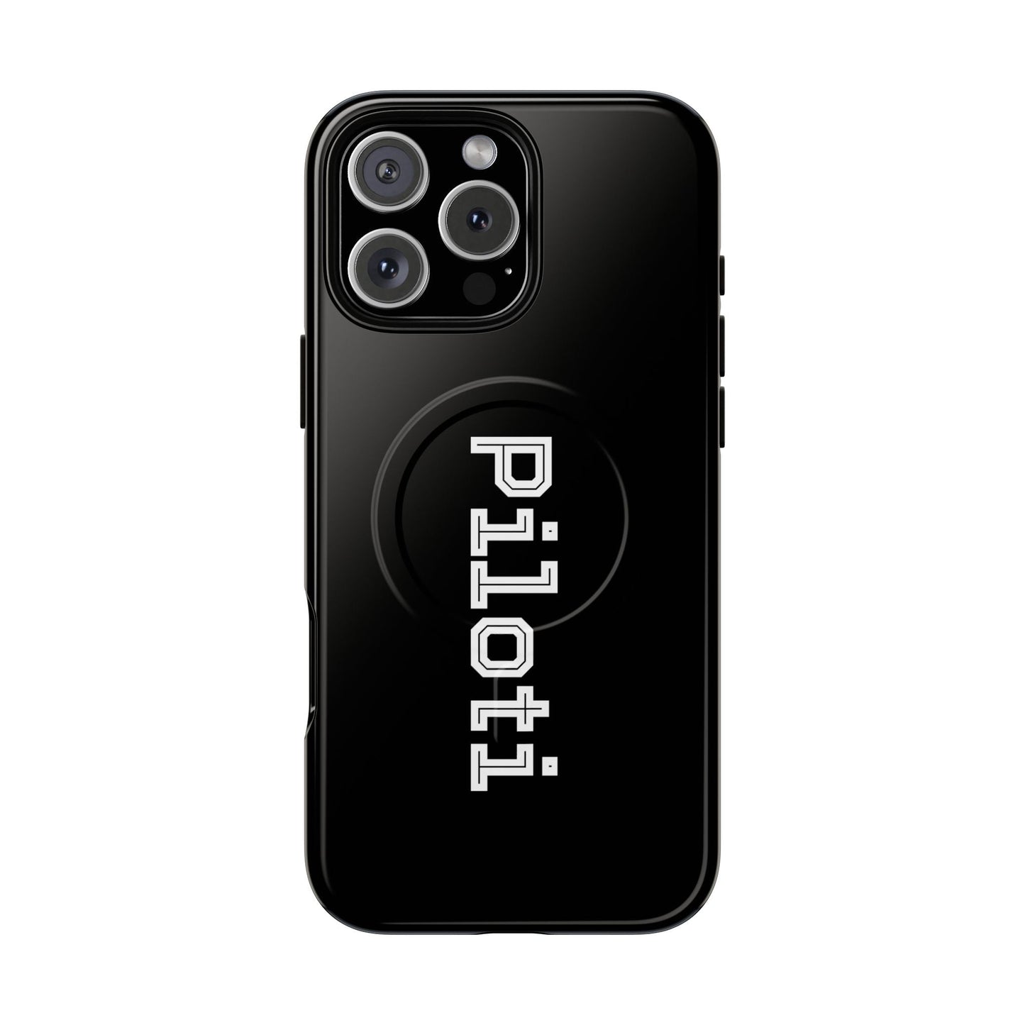 Tough Magnetic iPhone Cases Piloti in black Printify