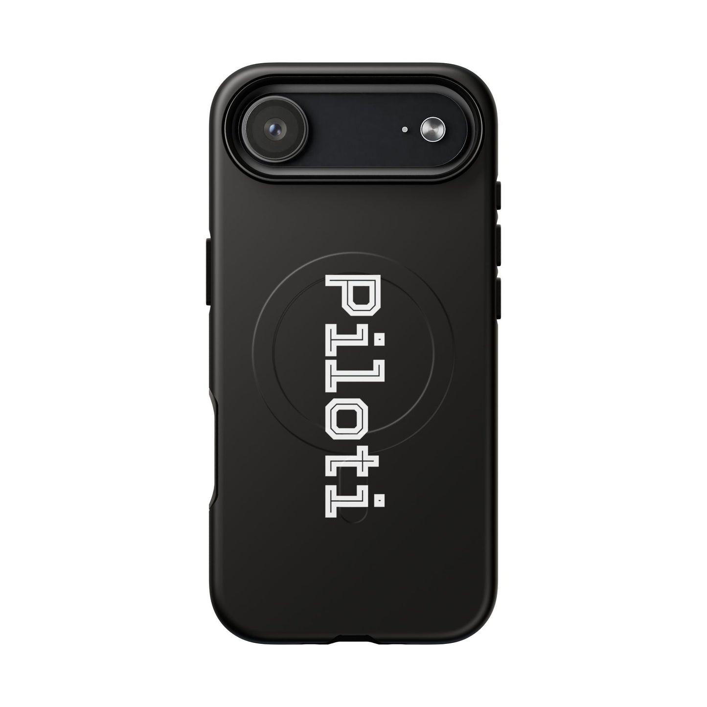 Tough Magnetic iPhone Cases Piloti in black Printify