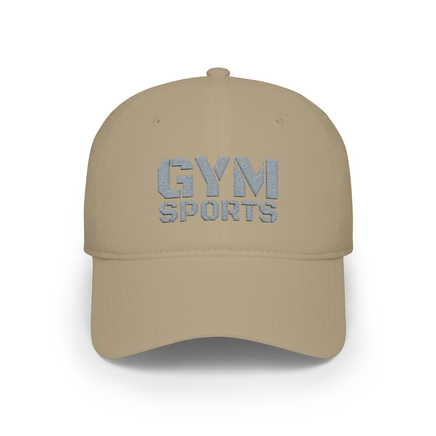 Khaki GYMSports Grey Baseball Cap frontside - UpNorth SPORTS