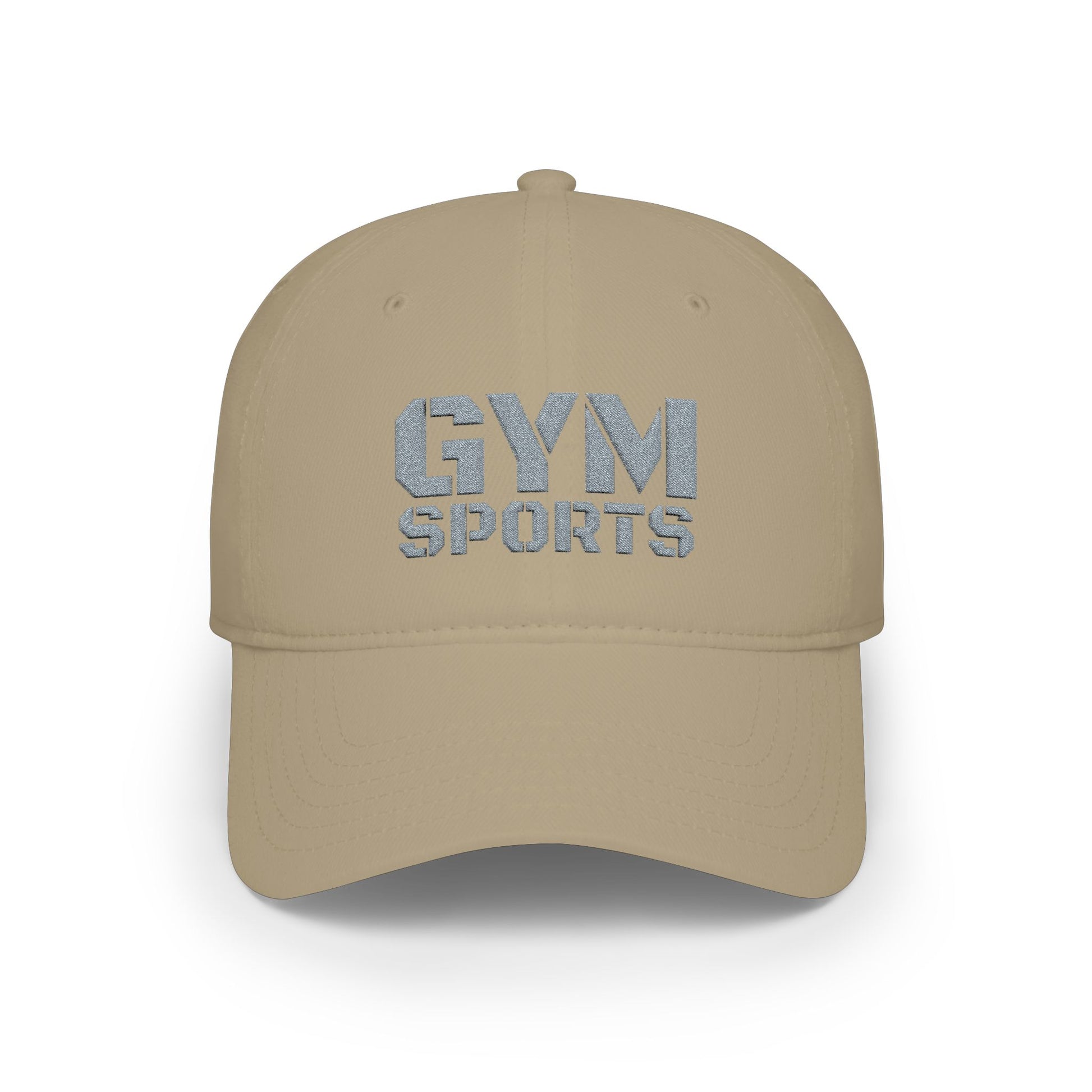Khaki GYMSports Grey Baseball Cap frontside - UpNorth SPORTS