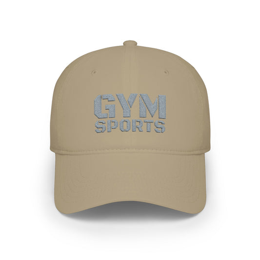 Khaki GYMSports Grey Baseball Cap frontside - UpNorth SPORTS