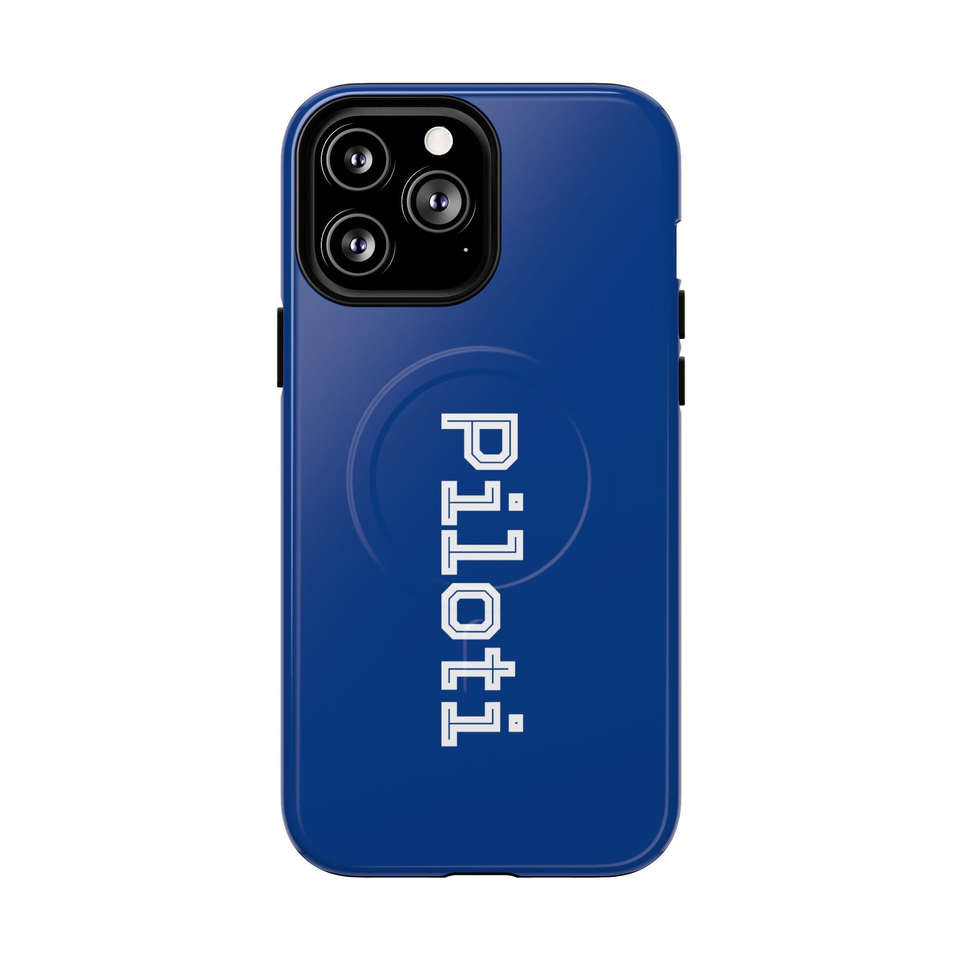 Tough Magnetic iPhone Cases Piloti in navy blue made in matt and gloss finish - UpNorth SPORTS