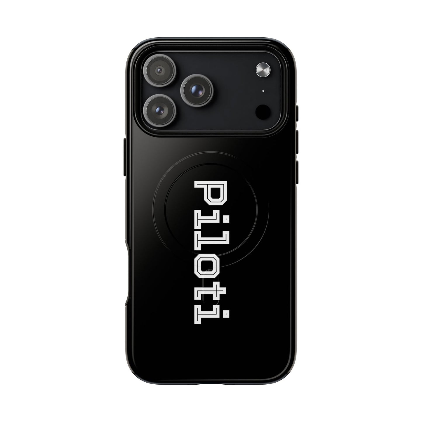 Tough Magnetic iPhone Cases Piloti in black Printify